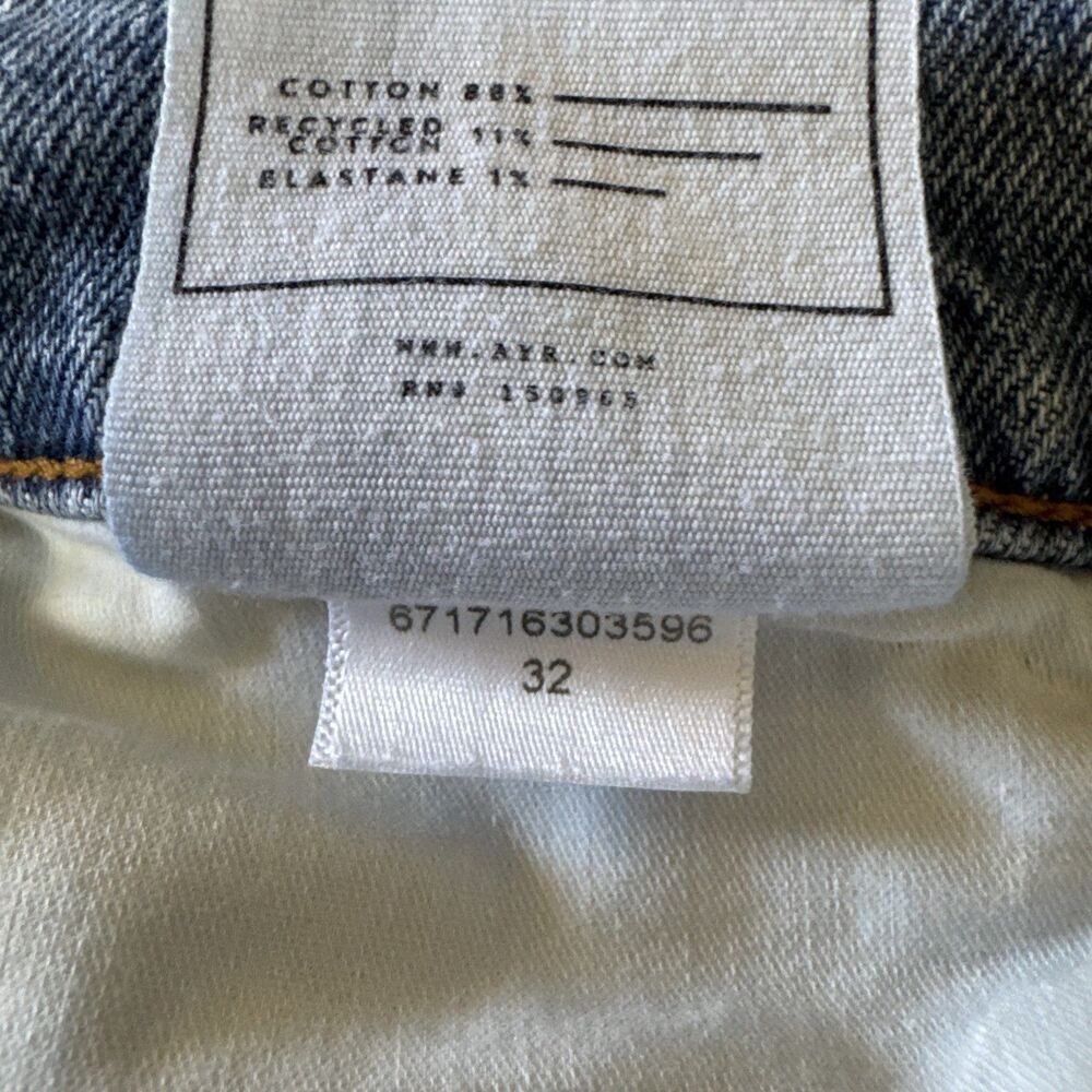 AYR‎ The Knockout Barrel Leg Jeans Size 32 High Rise Made in LA - Picture 7 of 12